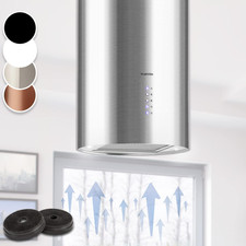 Cappa Aspirante, Con Timer E Flusso D'Aria Di 650M³/H, Sospesa per Isola Cucina 