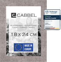 Bilderrahmen 18X24 Cm, Grau (Beton), Stabiles Mdf-Holz Rahmen, Bruchsicherem Ple