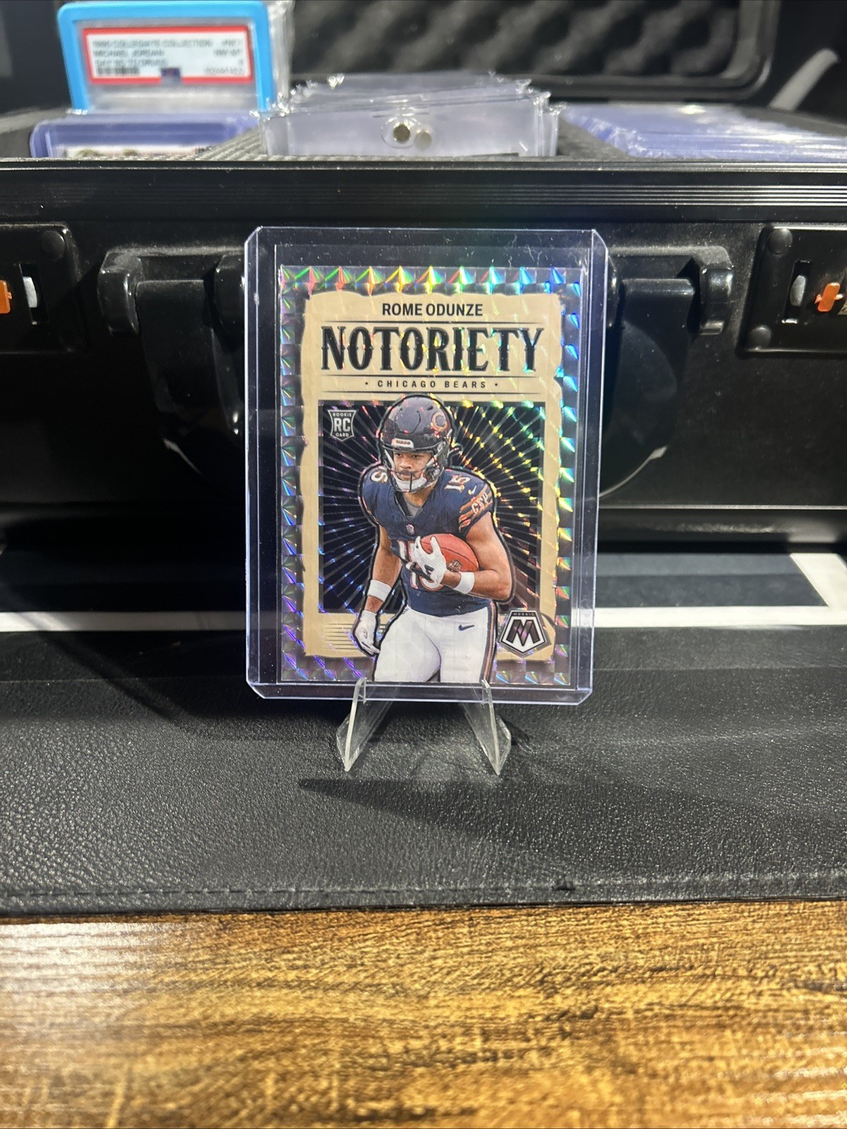 2024 Panini Mosaic Rome Odunze Notoriety Silver Mosaic Prizm RC