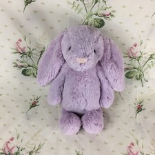 Jellycat Lilac Bashful Bunny Purple Lavender Plush Lovey 12" Stuffed Animal