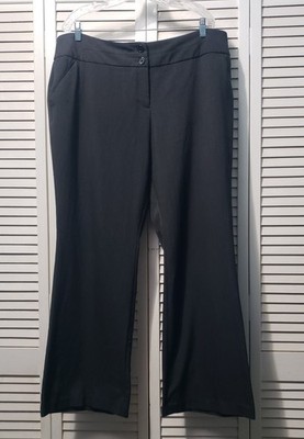 Apt 9 Curvy Fit Career Pants Women's Plus Size 18 Gray Straight Leg Trouser  | eBay