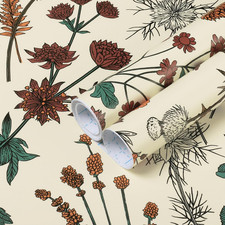 Peel and Stick Wallpaper Vintage Floral Wallpaper 16.1''X78.7'' Floral Contact P