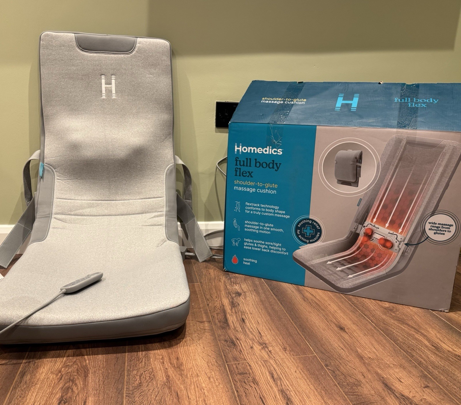 HoMedics Full Body Flex Schulter-zu-Gesäß Massagekissen NEU UVP: 249,99£
