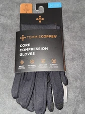 Copper Core Compression Gloves Unisex Full Finger Gloves Size SMALL NEW
