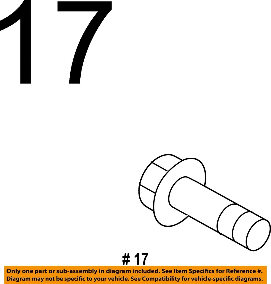 Componentes de freno de aviador Ford OEM 00-23 - Perno de manguera de freno 7T4Z2L122A Foto 2 de 2