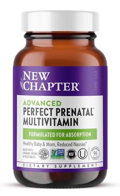 New Chapter Advanced Perfect Prenatal Multi 96ct Exp 01/2026+