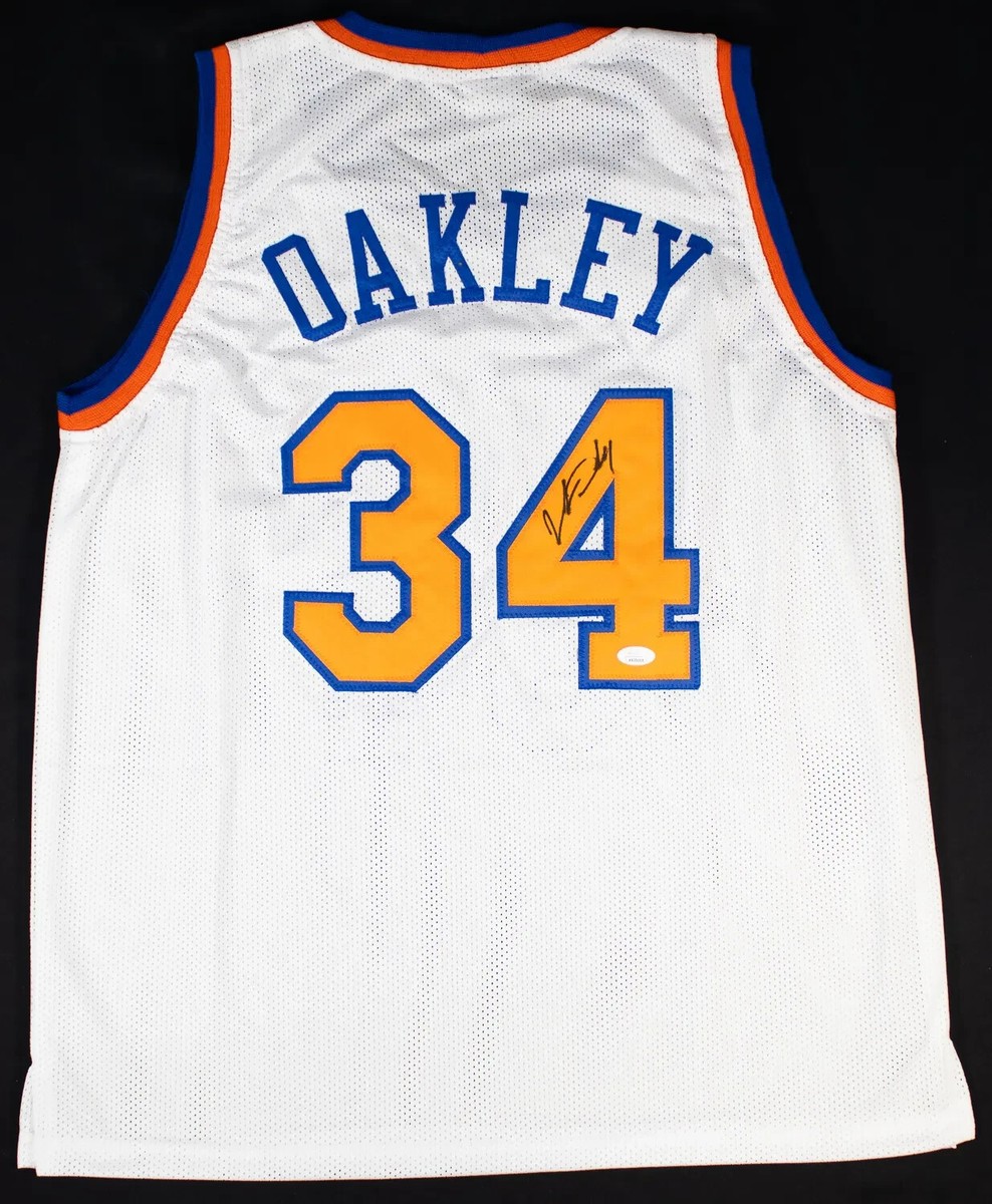 Charles Oakley Signed New York Knicks Jersey (JSA COA) All