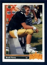 1991 Upper Deck #13 Brett Favre RC Rookie Atlanta Falcons Football Card ID:30097