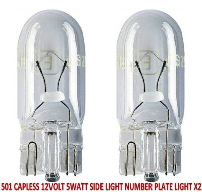 DH & JS Clear Sidelight/Parking Light Bulbs For Mercedes CLK (MK2, 2002-2009) - Pair