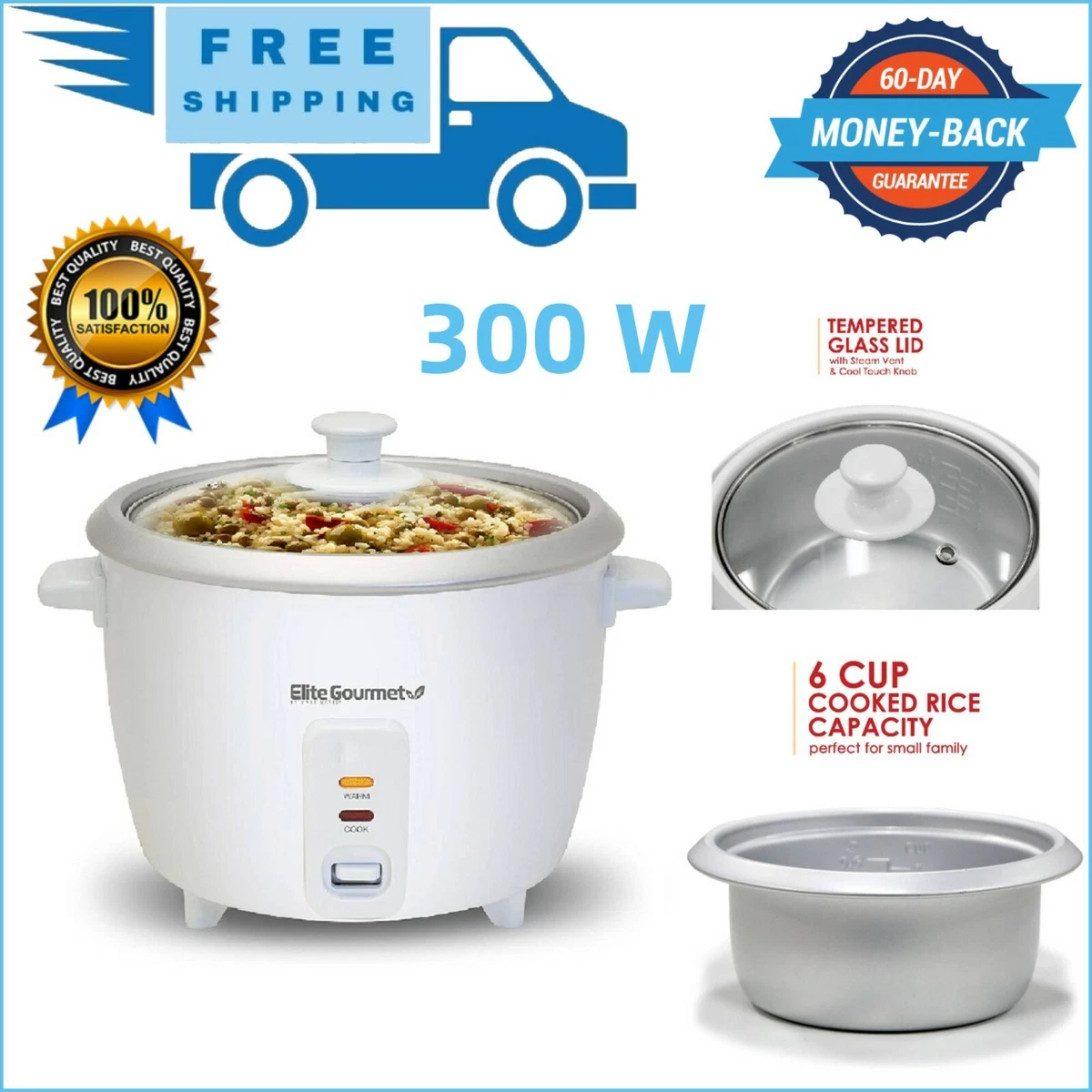 Best Small Rice Cooker Maker Food Steamer Electric Warmer Kitchen