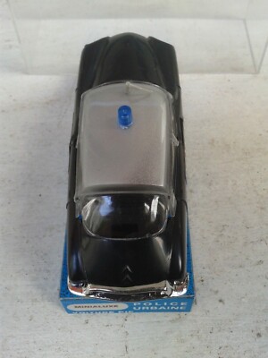 Miniature Minialuxe 1/43 - Citroën DS 21 Police Urbaine 1970 - Noir Et Blanc