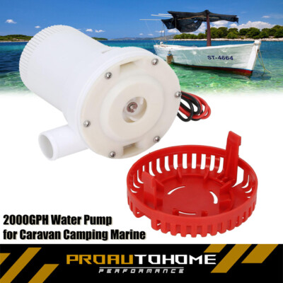 #ad 2000GPH New Bilge Boat Marine Water Pump 12V Submersible Plumbing Electric Pumps $29.19