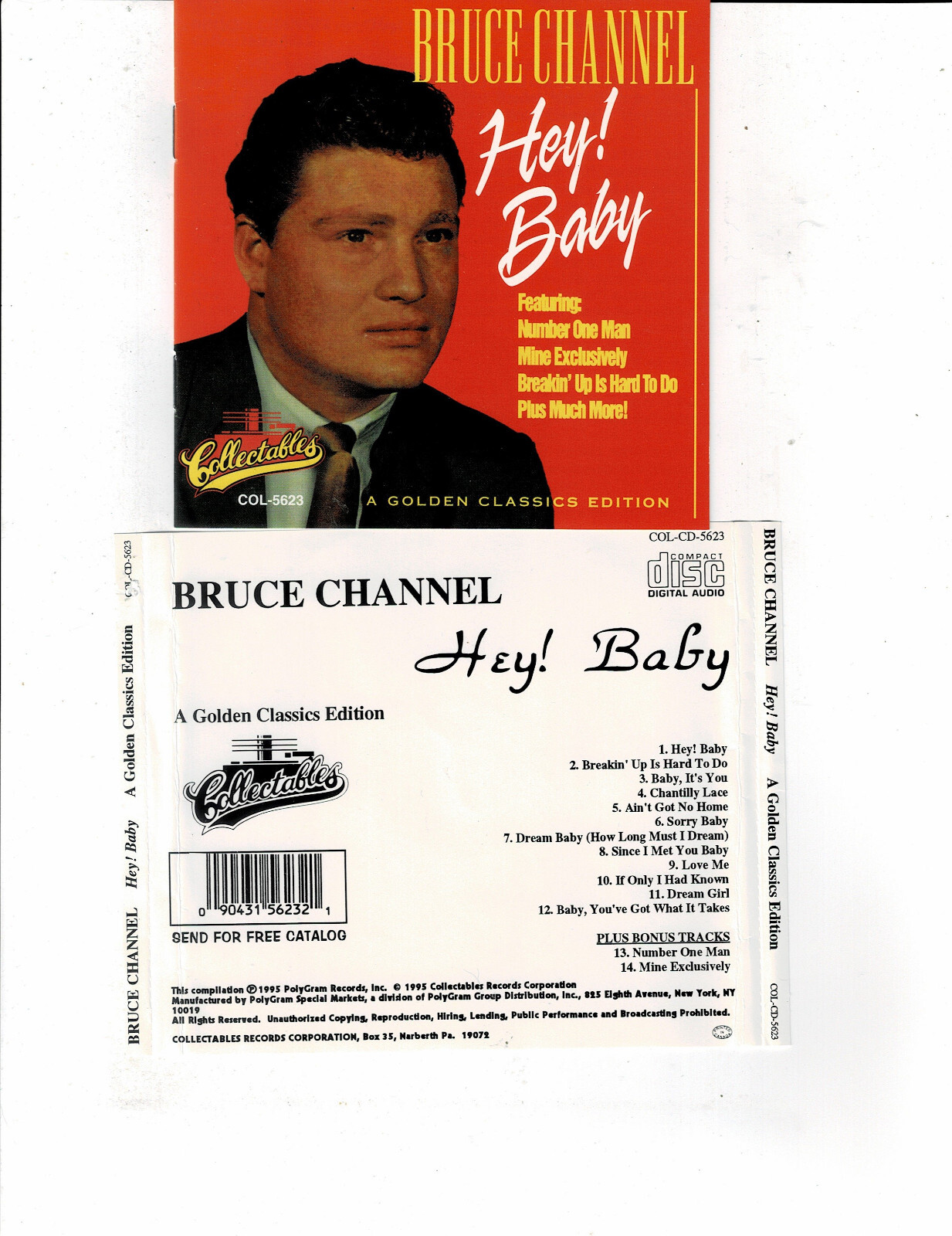 BRUCE CHANNEL HEY! BABY (CD 1995) **14 TRACKS** COLLECTABLES eBay