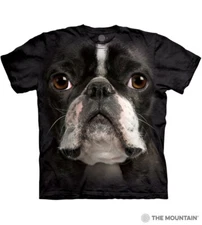 The Mountain Boston Terrier Face T-Shirt Size 3XL Short Sleeve Unisex Crew NWT