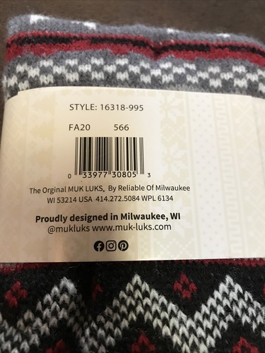 SLIPPER SOCKS - LUK-EES - WOMEN - MULTI COLOR - L/XL 8-10 (2-BX-46) - Picture 4 of 4