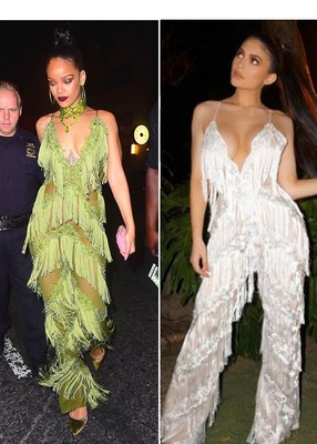 kylie jenner fringe dress