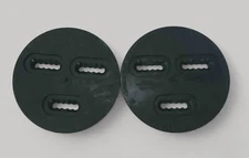 Burton 3x3 Black Snowboard Binding Discs 3 Hole Pair