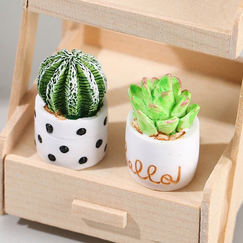 4 Pcs Simulations-Kaktus-Ornament Desktop-Harz-Ornament Mini -Hausdekoration - 第 5/12 張圖片