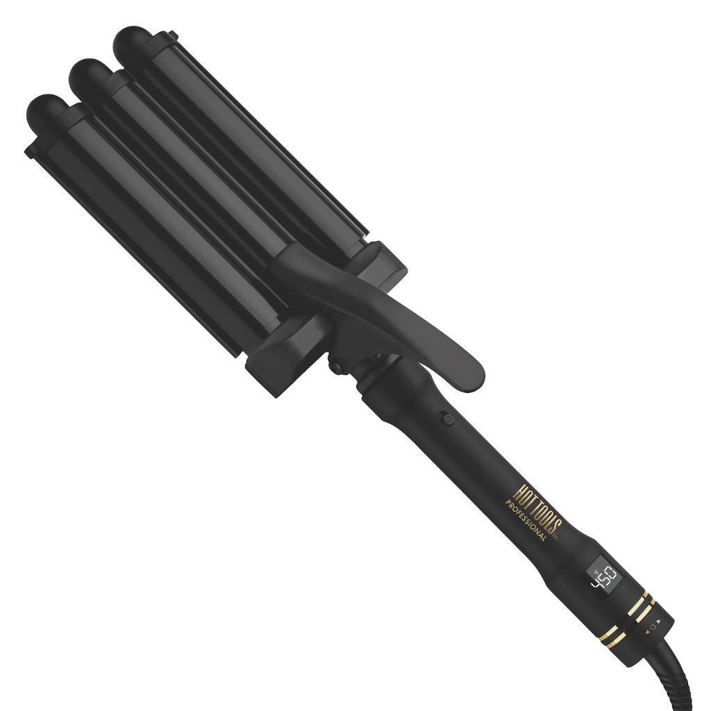 Hot Tools Pro Artist Black Gold Barrel Waver Digital Hair Wave