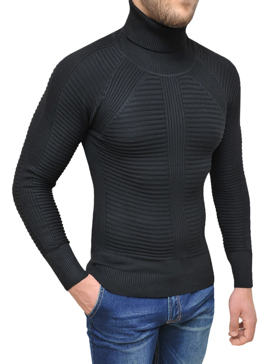 Maglione nero collo alto hotsell