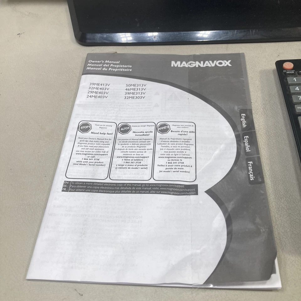 MAGNAVOX 19MF338B/27 LCD 19" RETRO GAMING TELVISION W/ REMOTE TESTED & WORKING - Image 2 of 4