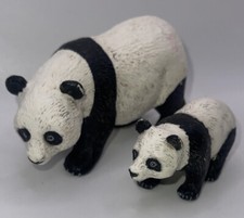Safari Ltd Panda Bear Family Realistic Wild Animal 2pc Lot Cubs Vintage 1996 Toy