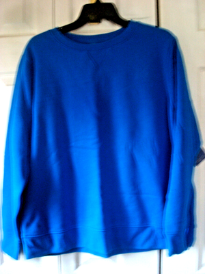 Ladies Petite Sweatshirt Blue Size XLP Laura Scott NWT | eBay