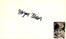 Morgan Mason Signed Auto 3x5 Index Card Sex Lies and Video Tape Morgan Mason Signed Auto 3x5 Index Card Sex Lies and Video Tape