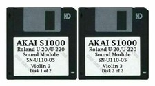 Akai S1000 Floppy Disks Roland U-20/U-220 Sound Module SN-U110-05 Violin 3