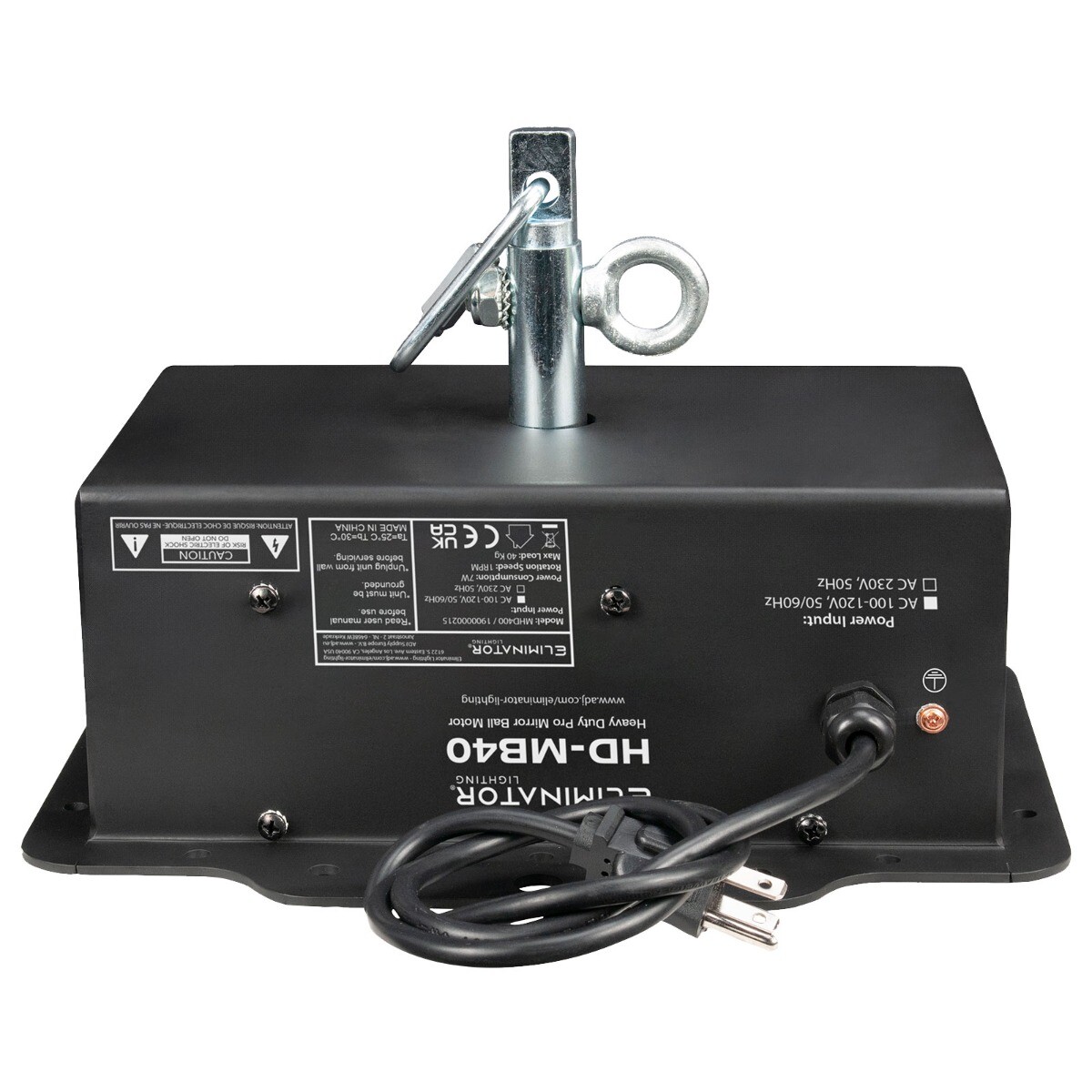 Мощный двигатель зеркального диско-шара Eliminator Lighting HD-MB40