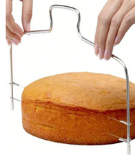 1pc Adjustable Stainless Steel Cake Cutter  Slicer - DIY Baking Tool - NEW