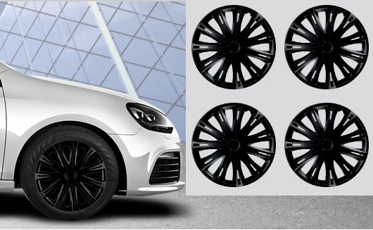WHEEL TRIM HUB CAP PLASTIC COVERS FULL SET SPARK SILVER 13/14/15/16 INCH - Image 1 of 1