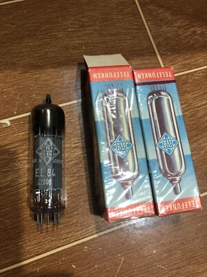 EL34/6ca7 telefunken 真空管 (120) Telefunken EL34/6CA7 Vacuum tube Set of 4 Operation