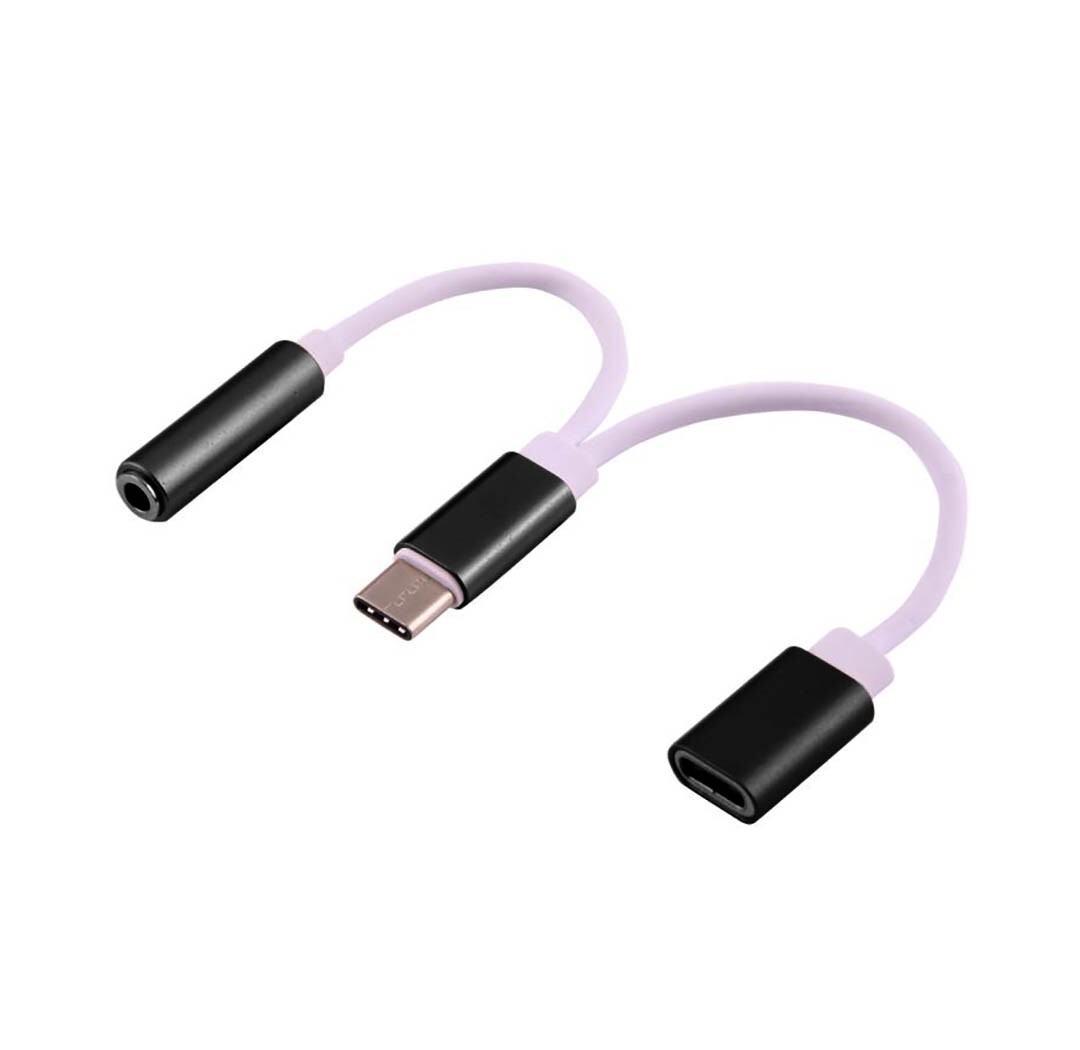 2in1 USB Type C to AUX audio Headphone Jack Adaptor Charger
