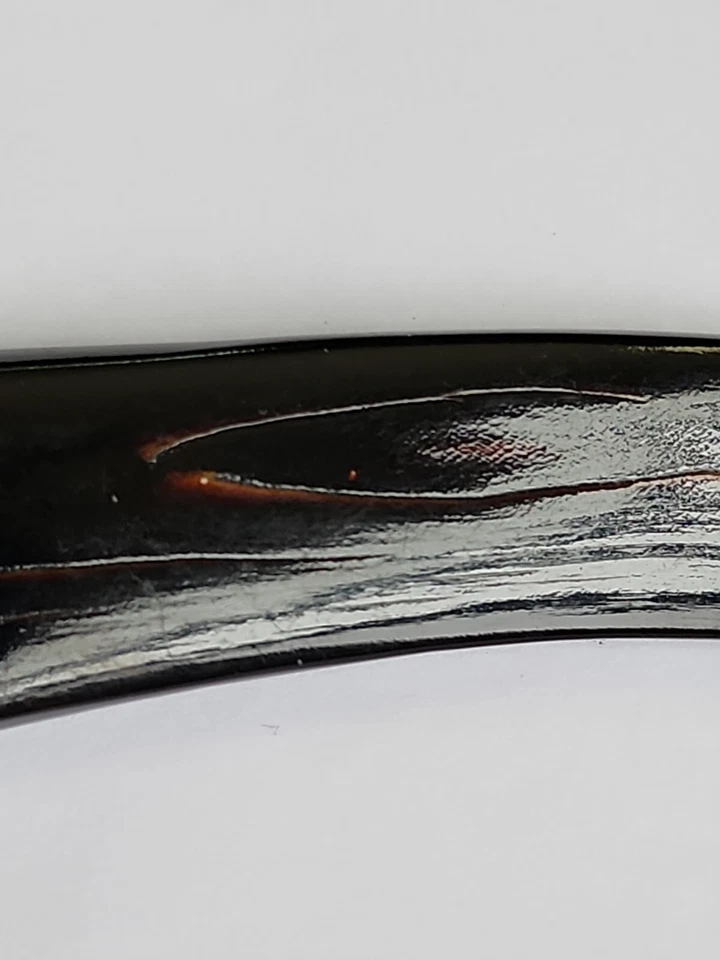 Длинный галстук из темного искусственного дерева с цепочкой и планкой - Изображение 3 из 4