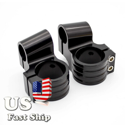 Universal Fit Motorcycles Riser 50mm Fork Clip On On Fork Clamp Replacement BLK