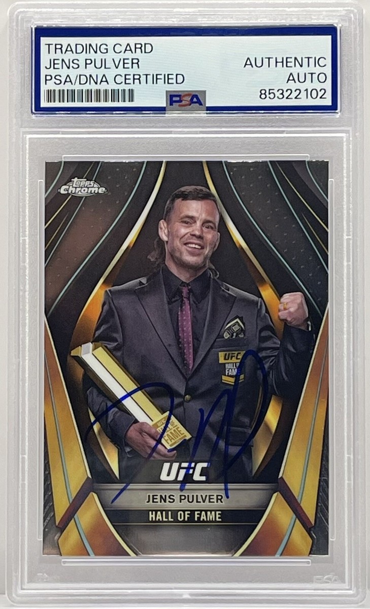 Jens Pulver Signed Autographed 2024 Topps Chrome Hall Of Fame UFC