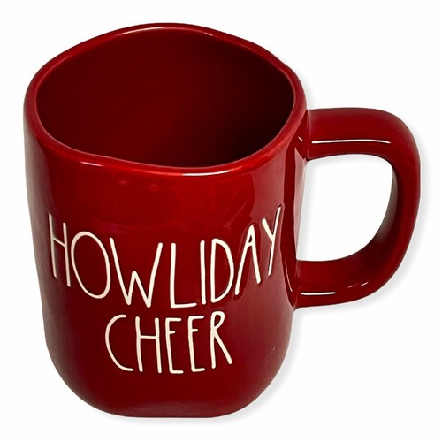 Rae Dunn Red HOWLIDAY CHEER Mug for Christmas with White LL Letter Tea Mug - 第 2/3 張圖片