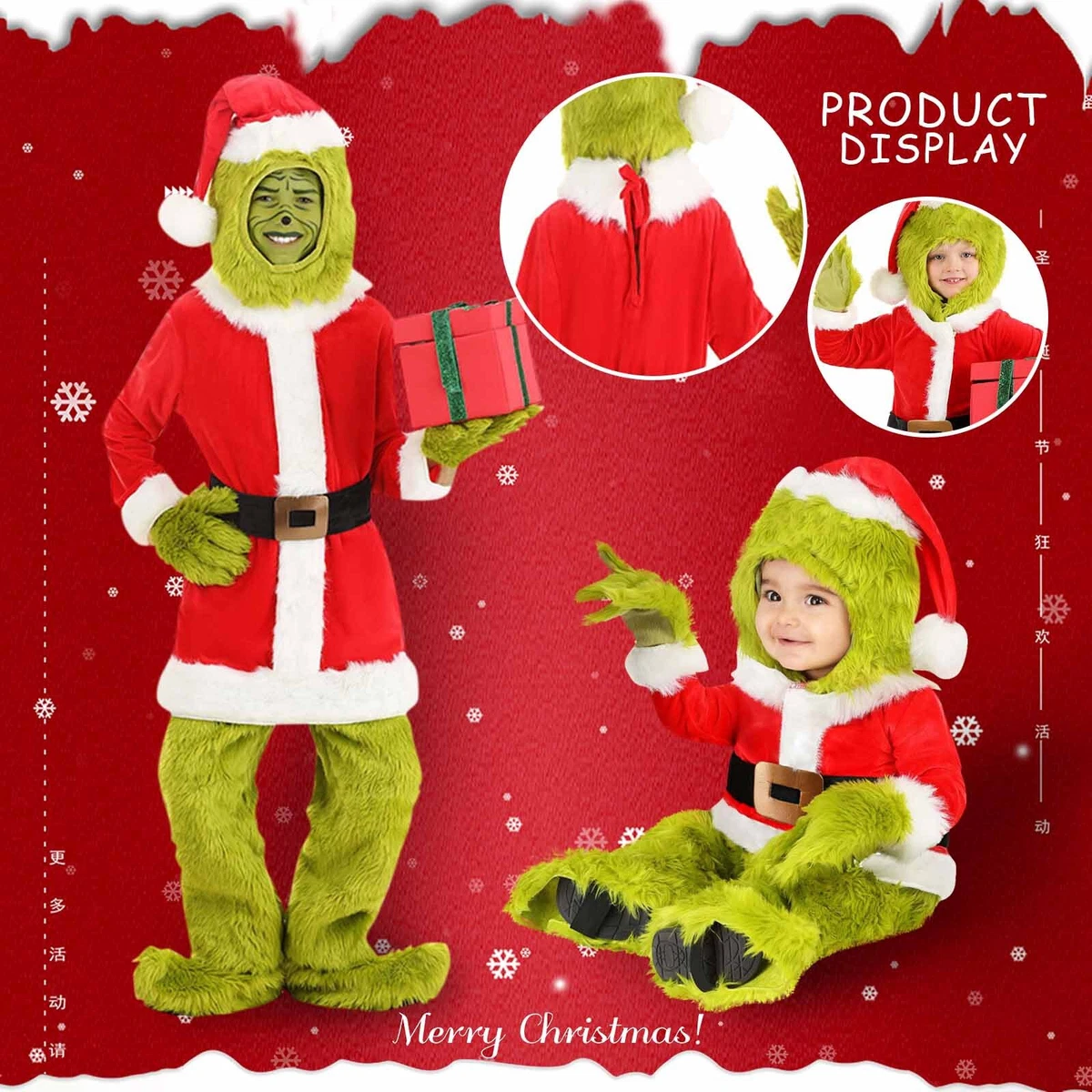 Green santa costume clearance