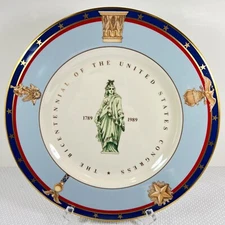 Tiffany and Co. Bicentennial  USA Congress Limited Edition Plate Pickard