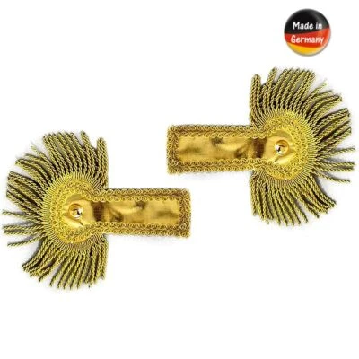 FESTARTIKEL MÜLLER Schulterklappen Epauletten 2 Stück Gold 27 x 18 cm Kostüm-Zubehör für Erwachsene