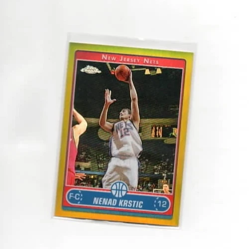 2006-07 Topps Chrome Gold Refractor #'ed 13/25 Nenad Krstic #50 NETS