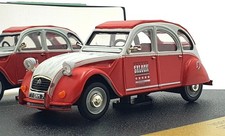 Vitesse 1/43 Scale Diecast V98156 - 1980 Citroen 2cv Saloon - Red/Grey