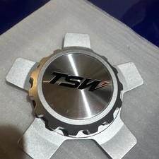 TSW Wheels Silver Custom 3 Piece Wheel Center Cap # PSCR67-2 / PSCQ83-3