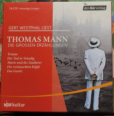 Thomas MANN DIE GROßEN ERZÄHLUNGEN 14-CD-HÖRBUCH-BOX Gebraucht guter Zustand