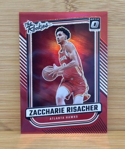 2024-25 Panini Donruss Optic The Rookies Zaccharie Risacher #1 Red Prizm /99 RC