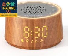 Baby Sound Machine with Nursery Lamp, 25 Soothing Sounds, Alarm Clock, Dimmable 