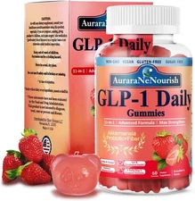 GLP-1 Probiotic Strawberry Gummies Produce Digestive Metabolism
