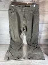 Kuhl Revolvr Pants Vintage Patina Dye Hiking Workwear Gray Olive 38x32