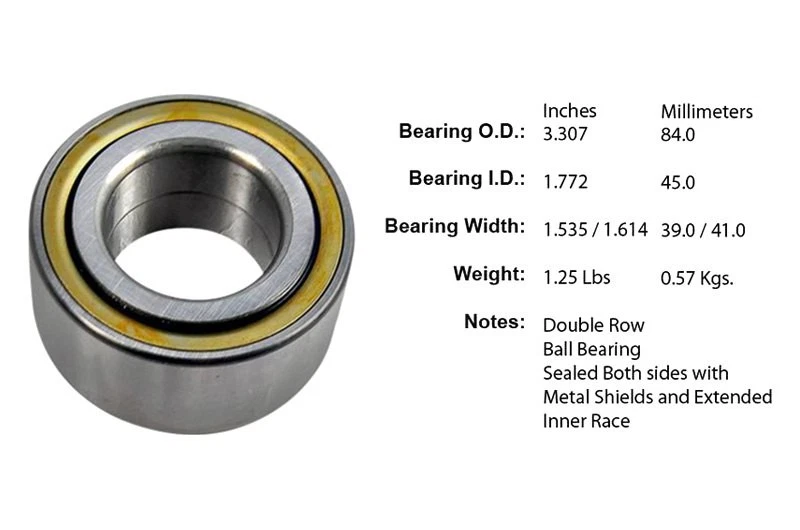 For Hyundai Sonata 02-14 Wheel Bearing Premium Front Driver Side Inner Double Foto 2 de 2